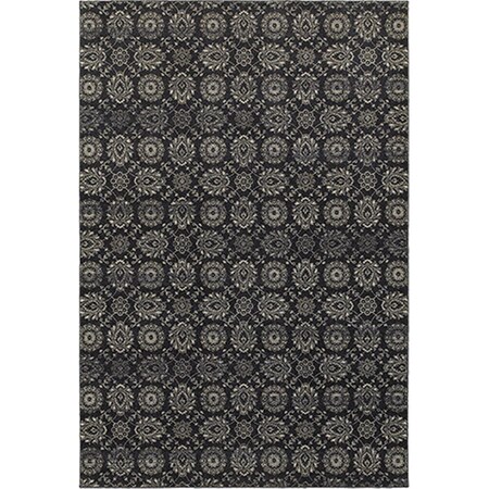 Sphinx By Oriental Weavers Oriental Weavers Richmond 214H3 10x13 Rectangle - Navy/ Grey-Polypropylene R214H3300390ST